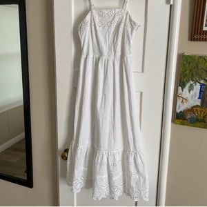 White eyelet dress